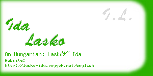 ida lasko business card